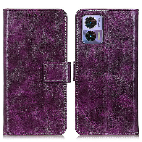 Handytasche Stand Schutzhülle Flip Leder Hülle K04Z für Motorola Moto Edge 30 Lite 5G Violett