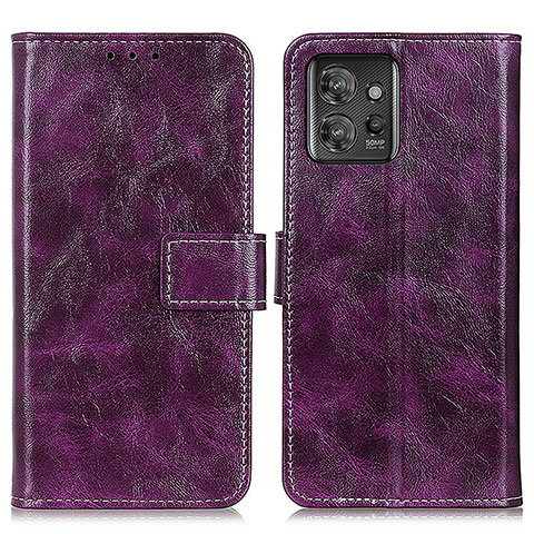 Handytasche Stand Schutzhülle Flip Leder Hülle K04Z für Motorola ThinkPhone 5G Violett