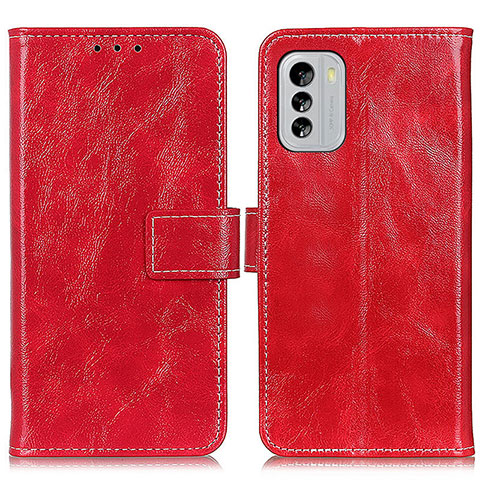 Handytasche Stand Schutzhülle Flip Leder Hülle K04Z für Nokia G60 5G Rot