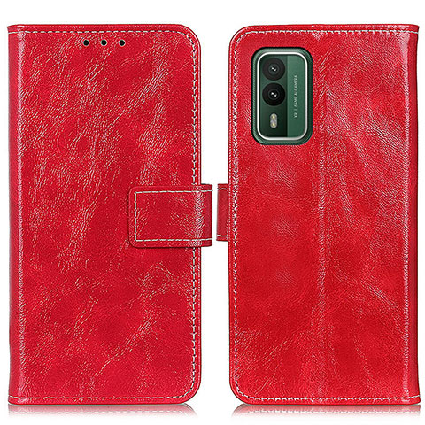 Handytasche Stand Schutzhülle Flip Leder Hülle K04Z für Nokia XR21 Rot