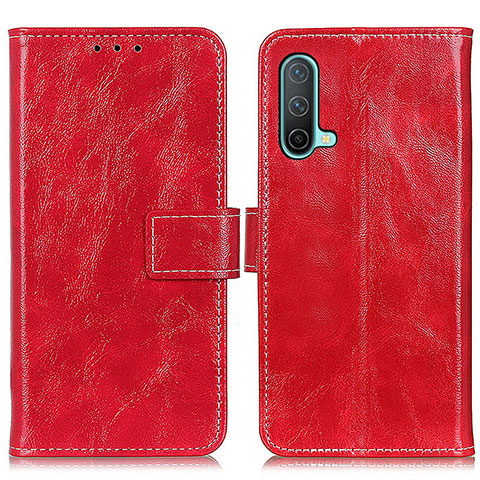 Handytasche Stand Schutzhülle Flip Leder Hülle K04Z für OnePlus Nord CE 5G Rot