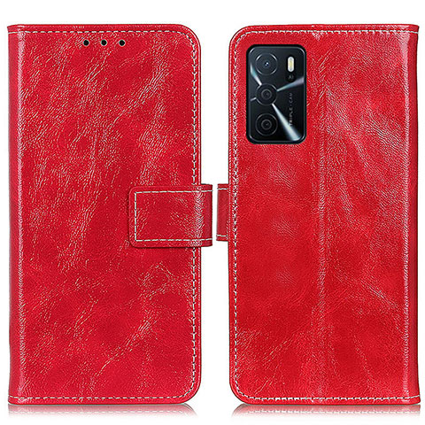 Handytasche Stand Schutzhülle Flip Leder Hülle K04Z für Oppo A16s Rot