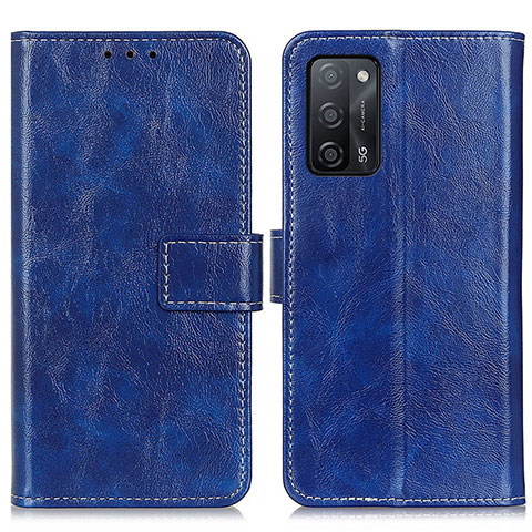 Handytasche Stand Schutzhülle Flip Leder Hülle K04Z für Oppo A53s 5G Blau