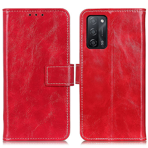 Handytasche Stand Schutzhülle Flip Leder Hülle K04Z für Oppo A55 5G Rot