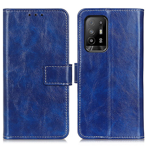 Handytasche Stand Schutzhülle Flip Leder Hülle K04Z für Oppo A94 5G Blau