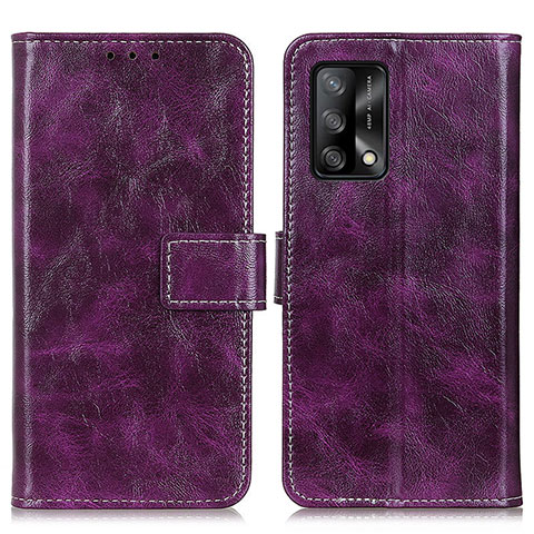 Handytasche Stand Schutzhülle Flip Leder Hülle K04Z für Oppo A95 4G Violett