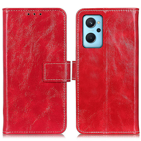 Handytasche Stand Schutzhülle Flip Leder Hülle K04Z für Oppo A96 4G Rot