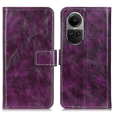 Handytasche Stand Schutzhülle Flip Leder Hülle K04Z für Oppo Reno10 5G Violett