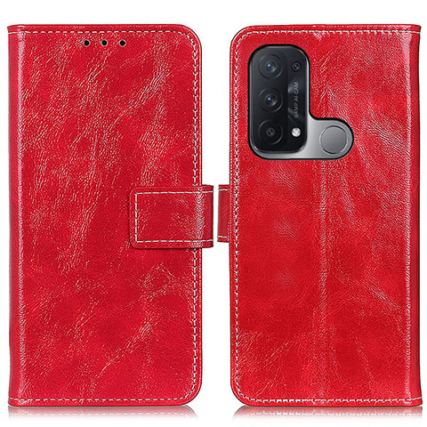 Handytasche Stand Schutzhülle Flip Leder Hülle K04Z für Oppo Reno5 A Rot