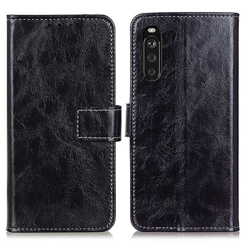 Handytasche Stand Schutzhülle Flip Leder Hülle K04Z für Sony Xperia 10 III SOG04 Schwarz