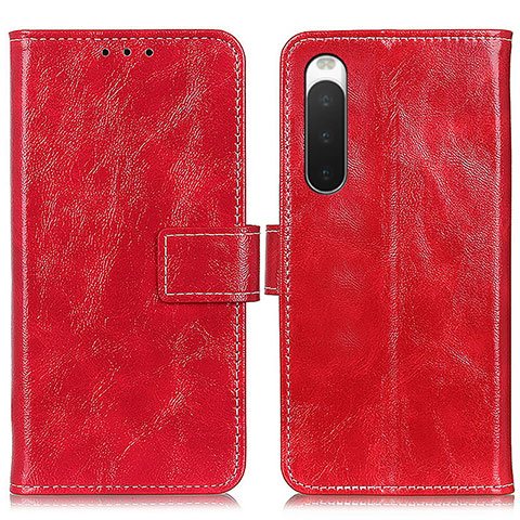 Handytasche Stand Schutzhülle Flip Leder Hülle K04Z für Sony Xperia 10 IV SO-52C Rot