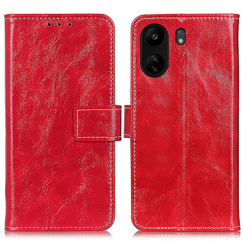 Handytasche Stand Schutzhülle Flip Leder Hülle K04Z für Xiaomi Poco C65 Rot