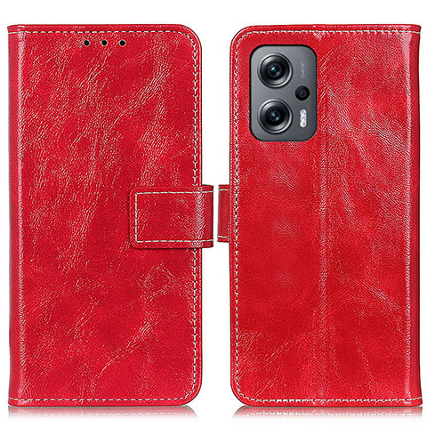 Handytasche Stand Schutzhülle Flip Leder Hülle K04Z für Xiaomi Poco X4 GT 5G Rot