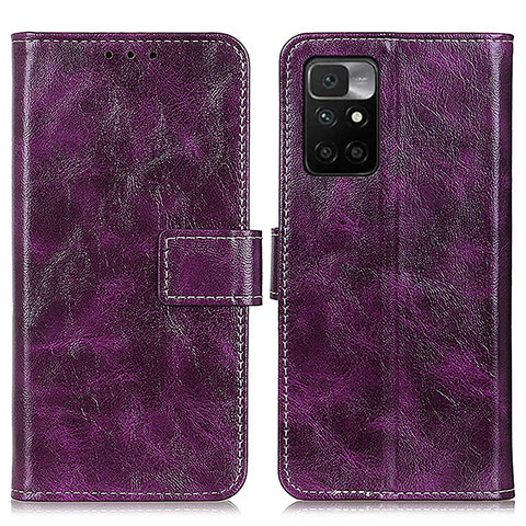 Handytasche Stand Schutzhülle Flip Leder Hülle K04Z für Xiaomi Redmi 10 4G Violett