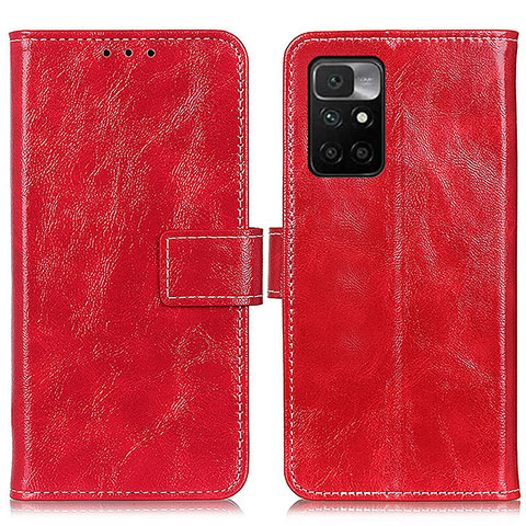 Handytasche Stand Schutzhülle Flip Leder Hülle K04Z für Xiaomi Redmi Note 11 4G (2021) Rot