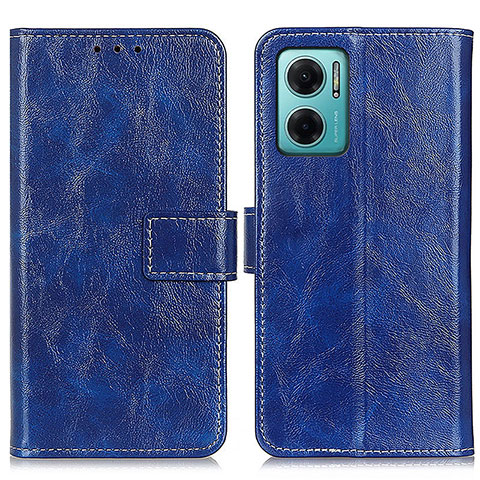 Handytasche Stand Schutzhülle Flip Leder Hülle K04Z für Xiaomi Redmi Note 11E 5G Blau