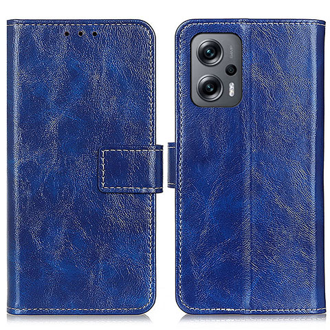 Handytasche Stand Schutzhülle Flip Leder Hülle K04Z für Xiaomi Redmi Note 11T Pro 5G Blau