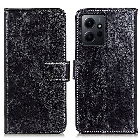 Handytasche Stand Schutzhülle Flip Leder Hülle K04Z für Xiaomi Redmi Note 12 4G Schwarz