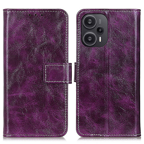 Handytasche Stand Schutzhülle Flip Leder Hülle K04Z für Xiaomi Redmi Note 12 Turbo 5G Violett