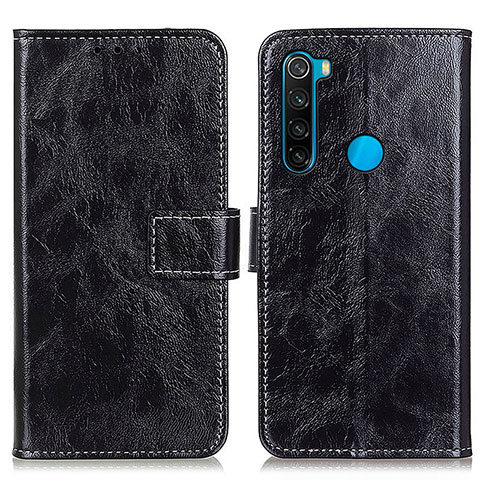 Handytasche Stand Schutzhülle Flip Leder Hülle K04Z für Xiaomi Redmi Note 8 (2021) Schwarz