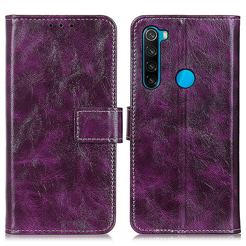 Handytasche Stand Schutzhülle Flip Leder Hülle K04Z für Xiaomi Redmi Note 8 (2021) Violett