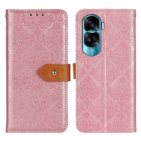 Handytasche Stand Schutzhülle Flip Leder Hülle K05Z für Huawei Honor 90 Lite 5G Rosa