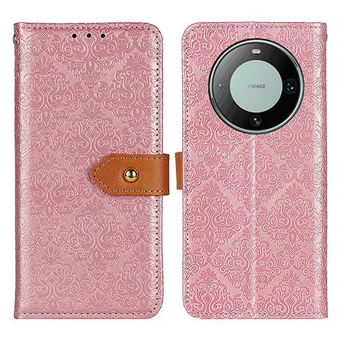 Handytasche Stand Schutzhülle Flip Leder Hülle K05Z für Huawei Mate 60 Pro Rosa