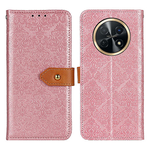 Handytasche Stand Schutzhülle Flip Leder Hülle K05Z für Huawei Nova Y91 Rosa