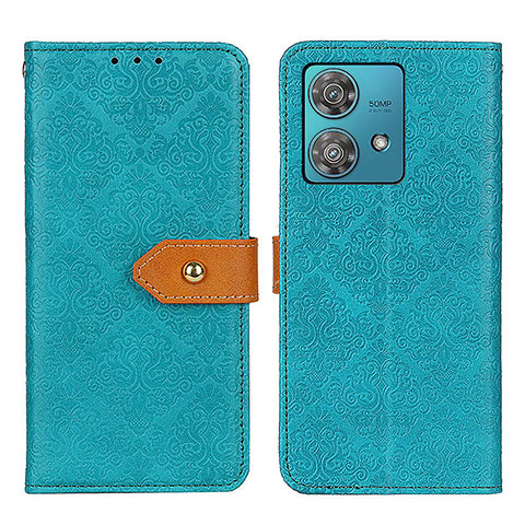 Handytasche Stand Schutzhülle Flip Leder Hülle K05Z für Motorola Moto Edge 40 Neo 5G Grün