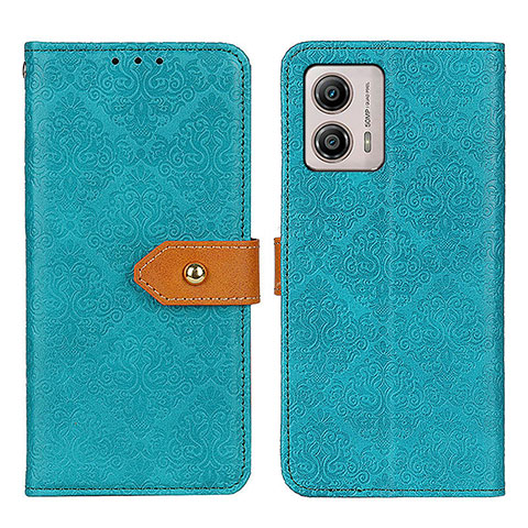 Handytasche Stand Schutzhülle Flip Leder Hülle K05Z für Motorola Moto G53 5G Grün