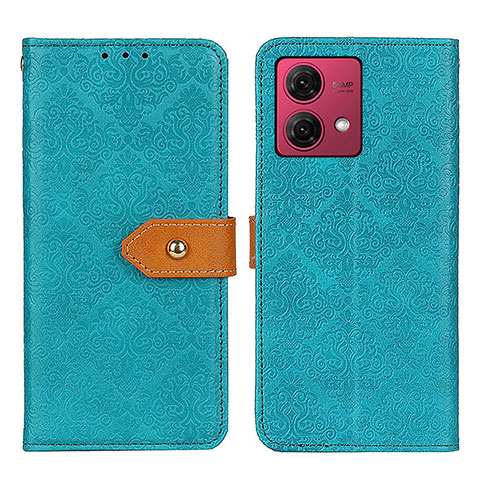 Handytasche Stand Schutzhülle Flip Leder Hülle K05Z für Motorola Moto G84 5G Grün