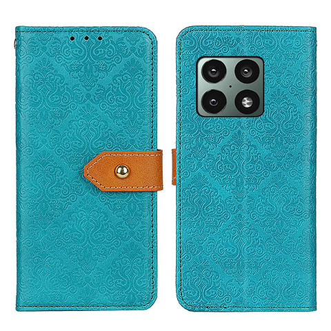 Handytasche Stand Schutzhülle Flip Leder Hülle K05Z für OnePlus 10 Pro 5G Grün