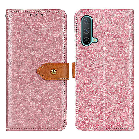 Handytasche Stand Schutzhülle Flip Leder Hülle K05Z für OnePlus Nord CE 5G Rosa