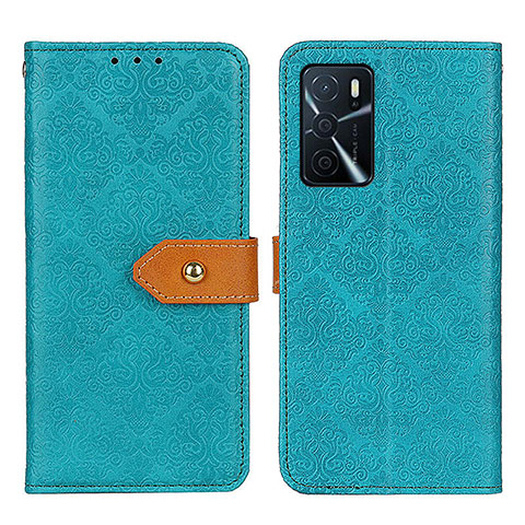 Handytasche Stand Schutzhülle Flip Leder Hülle K05Z für Oppo A16 Grün