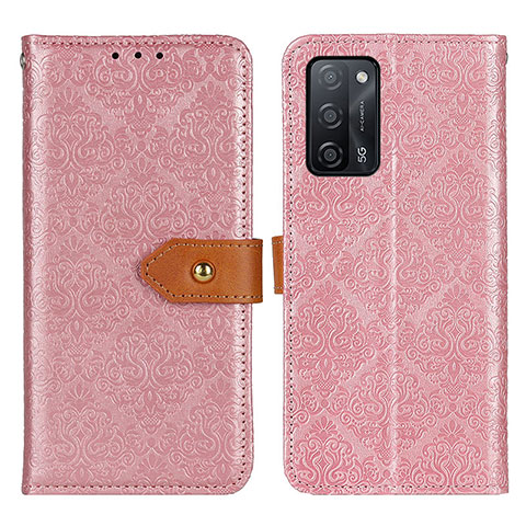 Handytasche Stand Schutzhülle Flip Leder Hülle K05Z für Oppo A53s 5G Rosa