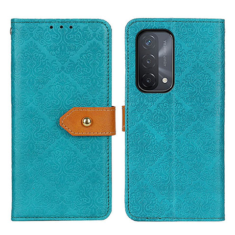 Handytasche Stand Schutzhülle Flip Leder Hülle K05Z für Oppo A54 5G Grün