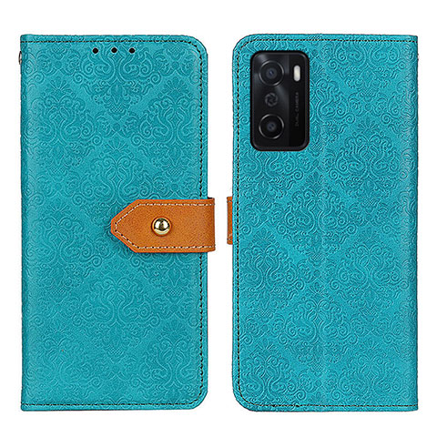 Handytasche Stand Schutzhülle Flip Leder Hülle K05Z für Oppo A55S 5G Grün