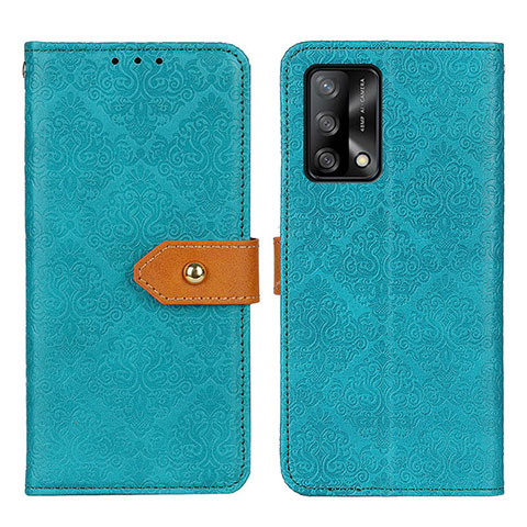 Handytasche Stand Schutzhülle Flip Leder Hülle K05Z für Oppo A74 4G Grün