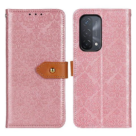 Handytasche Stand Schutzhülle Flip Leder Hülle K05Z für Oppo A93 5G Rosa