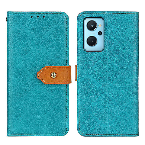 Handytasche Stand Schutzhülle Flip Leder Hülle K05Z für Oppo A96 4G Grün