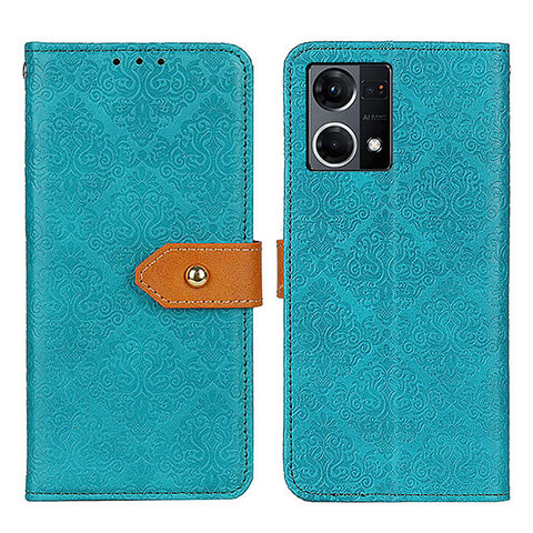 Handytasche Stand Schutzhülle Flip Leder Hülle K05Z für Oppo F21s Pro 4G Grün