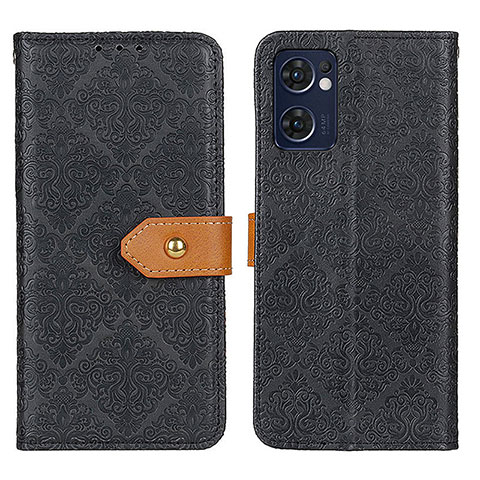 Handytasche Stand Schutzhülle Flip Leder Hülle K05Z für Oppo Find X5 Lite 5G Schwarz