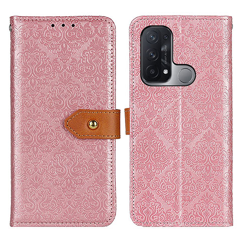 Handytasche Stand Schutzhülle Flip Leder Hülle K05Z für Oppo Reno5 A Rosa