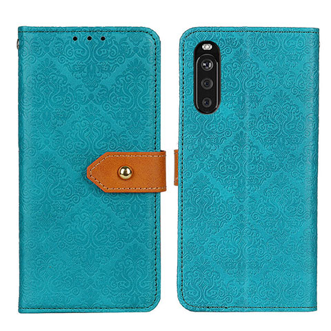 Handytasche Stand Schutzhülle Flip Leder Hülle K05Z für Sony Xperia 10 III Lite Grün