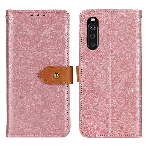 Handytasche Stand Schutzhülle Flip Leder Hülle K05Z für Sony Xperia 10 III SOG04 Rosa