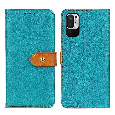 Handytasche Stand Schutzhülle Flip Leder Hülle K05Z für Xiaomi Redmi Note 10 JE 5G Grün