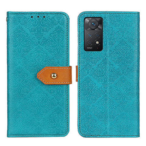 Handytasche Stand Schutzhülle Flip Leder Hülle K05Z für Xiaomi Redmi Note 11 Pro 5G Grün