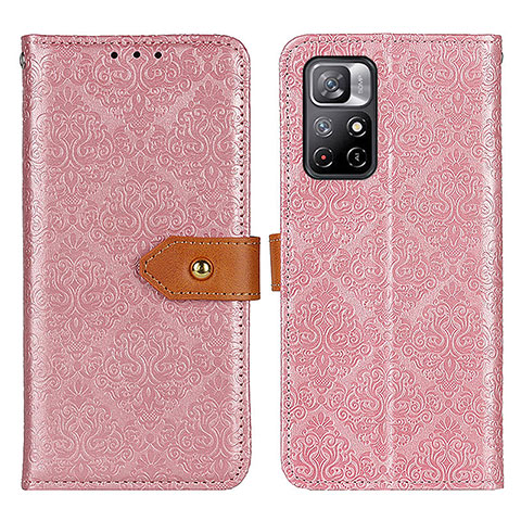 Handytasche Stand Schutzhülle Flip Leder Hülle K05Z für Xiaomi Redmi Note 11S 5G Rosa