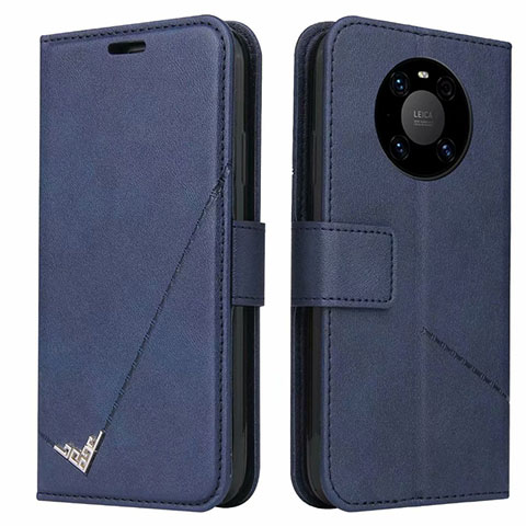 Handytasche Stand Schutzhülle Flip Leder Hülle K06 für Huawei Mate 40 Pro Blau