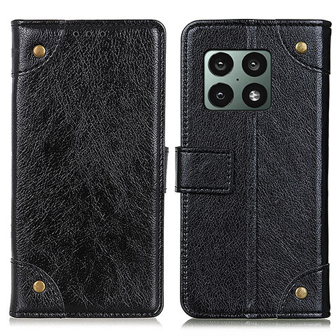 Handytasche Stand Schutzhülle Flip Leder Hülle K06Z für OnePlus 10 Pro 5G Schwarz